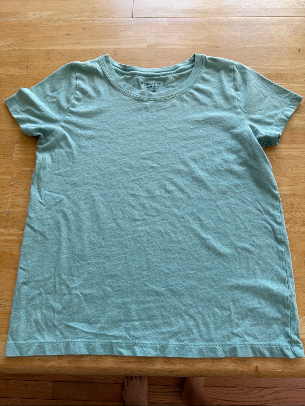 J.Crew Mercantile Broken-in Knit Goods Aqua T-Shirt Size XS